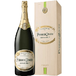 CHAMPAGNE PERRIER JOUËT - GRAND BRUT - JEROBOAM - CASSA DI LEGNO características