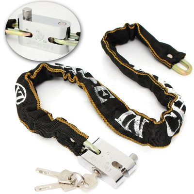 Mohoo - Catena antifurto Lunghezza 65 cm + Lucchetto Per Moto