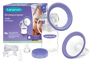Lansinoh, Set Pompa tiralatte di ricambio, Viola (Lila/Transparent/Weiss)