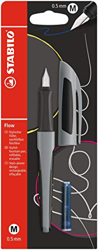 Stabilo B-55148-5 Penna Stilografica Flow ACTIVE in grigio - Pack da 1 - Cartuccia inclusa en oferta