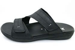 Mephisto Stan Sandali Uomo Scalzati Grizzly 100 Black Size: 40 EU en oferta