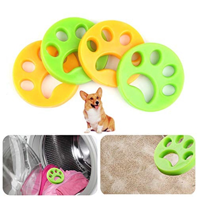 4 pezzi set di rimozione dei peli degli animali domestici, dispositivo di rimozione dei peli di cane e gatto per lavatrice, dispositivo per capelli ap