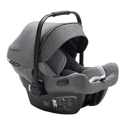 Bugaboo Turtle Air by Nuna - Seggiolino Auto per Neonati e Bambini (Gruppo 0/0+), Leggero e Resistente, con Cappottina Parasole Grigio