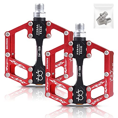 Pedali della Bicicletta Pedale della Bici in Alluminio Ciclismo/Strada Mountain MTB/BMX Pedale della Bici con Pedali Super Bearing Platone Stabile con