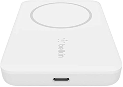 Belkin Batteria esterna wireless magnetica 2.5K (caricabatteria portatile con MagSafe per iPhone, mini power bank compatta da 2500 mAh per una ricaric precio