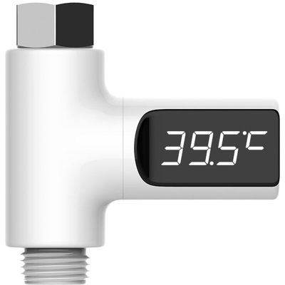 Termometro dell'acqua Misuratore di temperatura dell'acqua intelligente Termometro di potenza del flusso d'acqua Termometro digitale rotante a 360¡ã
