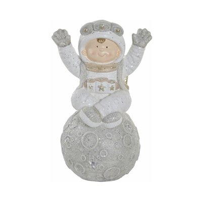 Statua Decorativa Fibr? de Sticl? Luna (30 x 26 x 50 cm) - Dkd Home Decor