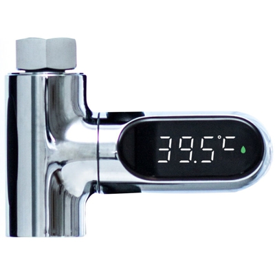 Termometro dell'acqua Misuratore di temperatura dell'acqua intelligente Termometro di potenza del flusso d'acqua Termometro digitale rotante a 360¡ã