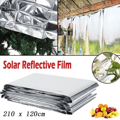 1 pz 82x47 pollici altamente riflettente idroponica parete del giardino foglio di copertura della pellicola di mylar 1 pz