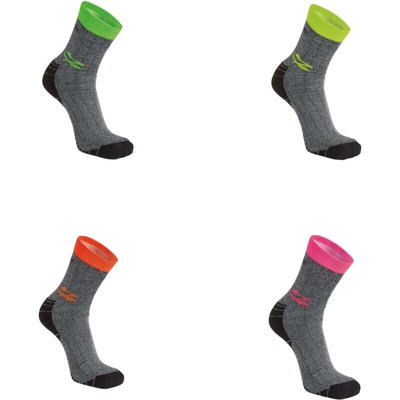 Giady - Calza Tecnica Traspirante Con Plantare In Cotone Ammortizzante E Tecnologia Memory Size Orange - 2 Paia U-Power