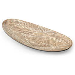 Centrotavola DKD Home Decor Frunze Resina (37 x 16 x 5 cm) en oferta