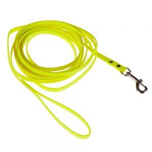 Guinzaglio da ricerca Heim in Biothane® - giallo fluo - L 5 m x Ø 1,3 cm