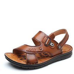 Sandali da Doccia per Uomo Antiscivolo Sandali Pantofole Due metodi di Usura Anziani Casual da Uomo Sandali Estivi Pantofole Traspiranti da Esterno Co precio
