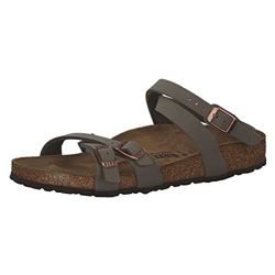 Birkenstock Sandales Blanca Birko-Flor Nubuck Stone, Sandali Donna, 36 EU Étroit características