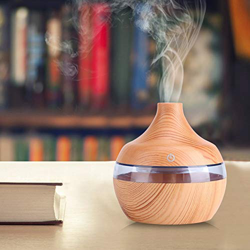 Umidificatore, Tocco Grana del Legno umidificatore purificatore di Olio diffusore LED 300ml USB precio