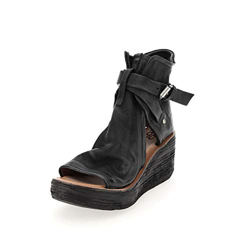 A.S.98 Noa E21-528072-101-6002-37 Sandalo con Zeppa Donna Nero 37 precio