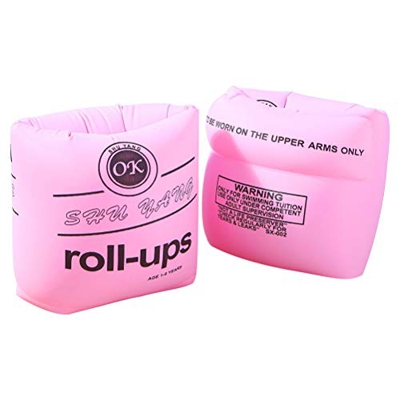 Braccioli gonfiabili, galleggianti arrotolabili, per bambini, adulti e bambini, per imparare a nuotare, galleggiante, per bambini e adulti (1 paio)