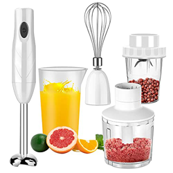 Frullatore a immersione, Larkotech 5 in1 Inossidabile Mixer ad Immersione Minipimer Mixer,Tritatutto Frusta 600ml Tazza Agitatorem Tazza di macinazion precio