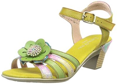Laura Vita Becttinoo 90, Sandali con Tacco Donna, Giallo, 38 EU