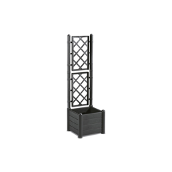 Fioriera quadra Italia con spalliera 43x43x142 ANTRACITE características