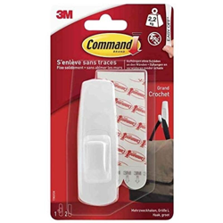 3M Gancio universale grande Command™ (L x L x A) 98 x 32 x 22 mm Bianco Contenuto: 1 pz. características
