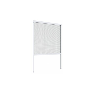 Windhager Rollo Tenda a Rullo, zanzariera, Telaio in Alluminio per finestre, accorciabile singolarmente, 130 x 160 cm, Bianco, 038768, 130 x 160