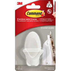 3M Doppio gancio universale Command™ (L x L x A) 83 x 51 x 32 mm Quarzo Contenuto: 1 pz. en oferta