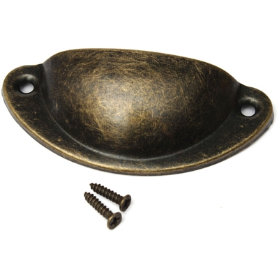 1pcs maniglia del comò per mobili a forma di conchiglia maniglia dell'armadio maniglia del cassetto estraibile verde bronzo verde