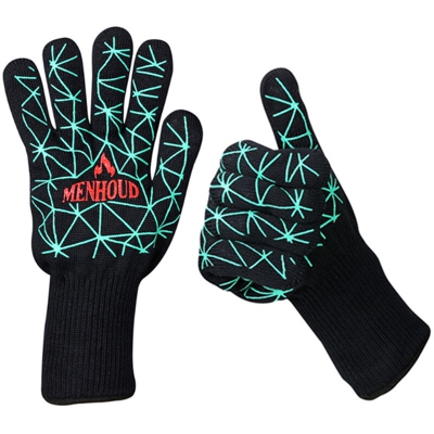 1 paio di guanti antiscivolo resistenti al calore resistenti alle alte temperature,Nero e Verde 1 paio