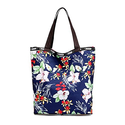 Sweetneed chida yi Grande Borsa Da Spiaggia Idrorepellente, Borsa Per La Spesa Pieghevole Stampata Con Chiusura Zip, Borsa Da Spiaggia In Tela Shopper