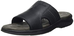 Clarks Hapsford Slide, Sandali Uomo, Pelle Nera Tumbled, 39.5 EU características