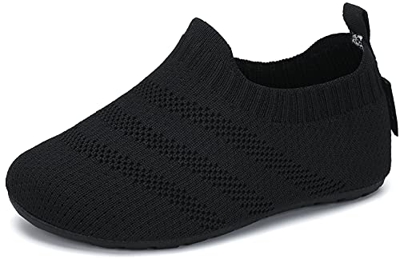 SAGUARO Pantofole per Bambini Calzini Pantofole da Casa Antiscivolo Scarpe a Maglia Morbido Ciabatte Esterno Interno per Ragazzi e Ragazze, Grigio Pio