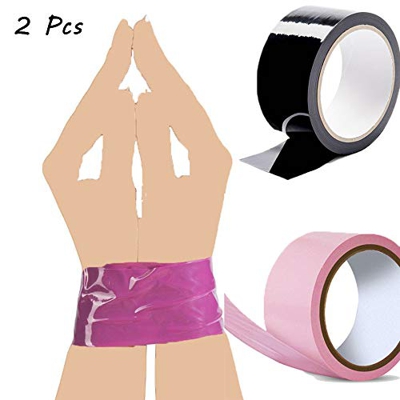 SmartRing Statico Nastro 10m / Rullo, 2 Rotoli-Senza danneggiare la Pelle, Senza Perdita di Colla, ripetibile Pasta, Colori Casuali