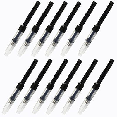 Zoohot 12 pz universale penna stilografica converter inchiostro standard spingere il riempimento