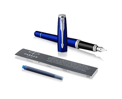 PARKER Urban penna stilografica, Night Sky Blue, pennino medio e inchiostro blu (1931606)