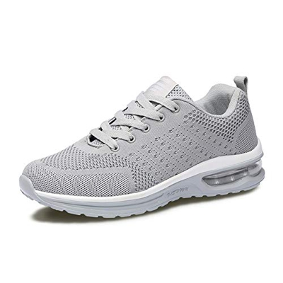 Fexkean Uomo Donna Scarpe da Ginnastica Sportive Sneakers Running Basse Basket Sport Outdoor Fitness Respirabile Mesh(5066-GY37)