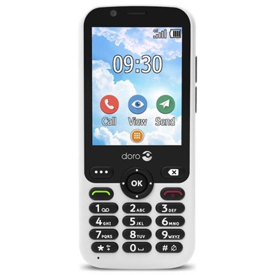 7010 Senior Phone Display 2.8'' Micro SD 4G-LTE con Tasti Grandi + SOS Fotocamera 3 MP Colore Bianco