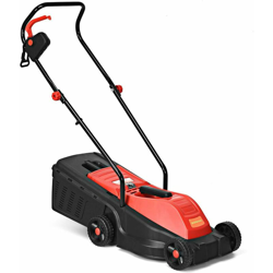 Goplus - Tagliaerba Elettrica L’Altezza Regolabile a 3 Livelli Rosa en oferta