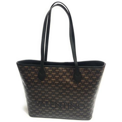 Borsa Shopping Mario Valentino Mod. Liuto In Ecopelle Nero / Multicolor B20va09