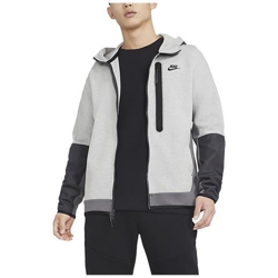 Felpa Da Uomo Con Cappuccio Full Zip Tech Fleece Grigia Taglia L Codice Cz9903-063 en oferta