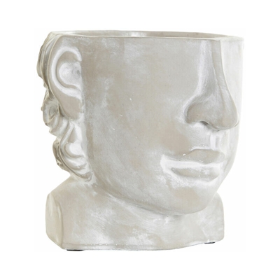 Vaso DKD Home Decor Grigio Cemento (17 x 18 x 15.5 cm)