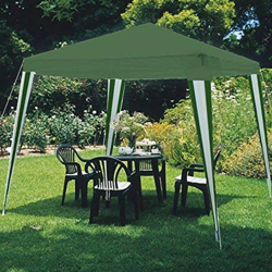 Gazebo 3x3 Tenda Esterni Arredo Giardino Tetto Antipioggia Idrorepellente Verde en oferta