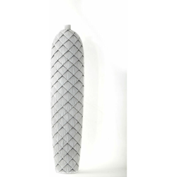 Vaso Bianco Grigio Resina Moderno (21 x 21 x 94 cm) - Dkd Home Decor características