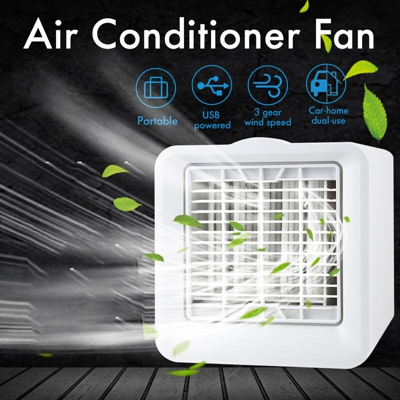 3 velocità 5W mini condizionatore d'aria dispositivo di raffreddamento ventola di raffreddamento a ghiaccio filtro refrigerante PM2.5 sostanze nocive