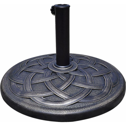 Goplus - Base Rotonda da Esterno per Ombrellone, Supporto Stabile e Pesante per Ombrellone, Ideale per Giardino e Cortile, Adatto per Palo Ombrellone en oferta
