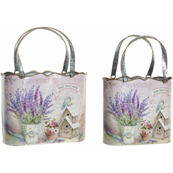 Vaso Metallo Lilla (2 pcs) - Dkd Home Decor precio