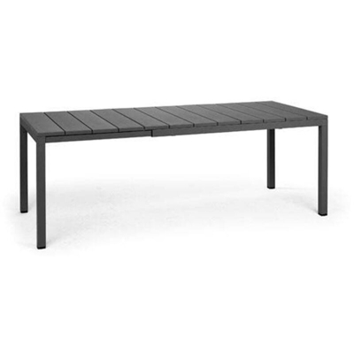 Tavolo Rio Antracite 210-280X100X76H