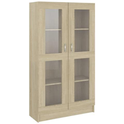 Armadietto Con Vetrina Rovere Sonoma 82,5x30,5x150cm Truciolato características