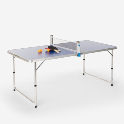 Tavolo da ping pong 160x80 pieghevole interno esterno rete racchette palline Backspin