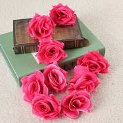 (Rosa rossa) 1 PCS Artificiale Rose Silk Flower Head Decorazione floreale per la festa della casa (rosa rossa) en oferta